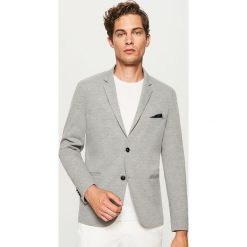 Sportowa marynarka slim fit - Szary. Garnitury marki Reserved. Za 199.99 zł.