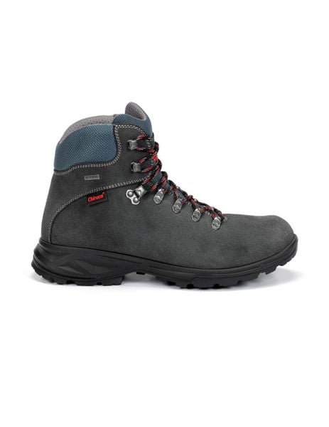 Buty trekkingowe Chiruca Xacobeo 05 Gore-Tex. Niebieskie buty turystyczne Chiruca, bez wzorów, z gore-texu, bez zapięcia, trekkingowe, gore-tex. Za 639.50 zł.