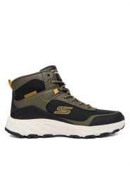 Skechers Trekkingi Hillcrest 2.0 237804 OLBK Khaki. Brązowe buty trekkingowe Skechers, bez wzorów, ze skóry, bez zapięcia. Za 379.99 zł.