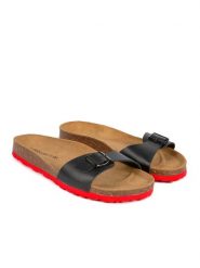 BABUNKERS Family Skórzane klapki w kolorze czarnym rozmiar: 41. Czarne klapki BABUNKERS Family, ze skóry. Za 130.99 zł.