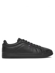 Tommy Hilfiger Sneakersy Icon Court Light Ess FM0FM05678 Czarny. Czarne buty sportowe casual Tommy Hilfiger, bez wzorów, ze skóry, bez zapięcia. Za 409.99 zł.