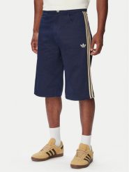 Adidas Szorty materiałowe Firebrid Twill Jorts KR7234 Granatowy Regular Fit. Niebieskie szorty Adidas, m, bez wzorów, z bawełny. Za 259.99 zł.