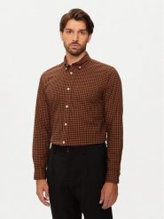 Jack&Jones Koszula Brook 12192150 Brązowy Slim Fit. Brązowe koszule Jack&Jones, l, bez wzorów, z bawełny, bez kołnierzyka, bez ramiączek. Za 119.99 zł.