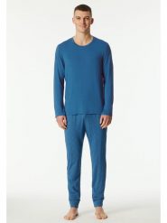 Schiesser Piżama w kolorze niebieskim rozmiar: 58. Niebieskie piżamy Schiesser, bez wzorów, bez ramiączek. Za 195.99 zł.