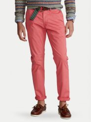 Polo Ralph Lauren Chinosy 710704176005 Różowy Slim Fit. Czerwone eleganckie spodnie Polo Ralph Lauren, m, z bawełny. Za 419.99 zł.