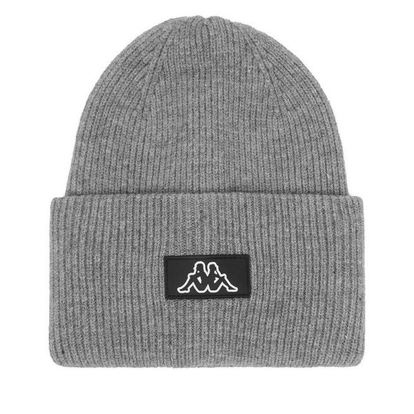 Czapka Kappa. Szare czapki zimowe Kappa, bez wzorów. Za 59.99 zł.