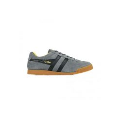 Buty do chodzenia męskie Gola Harrier Suede. Czarne buty sportowe casual Gola, bez wzorów, z materiału, bez zapięcia. Za 425.50 zł.
