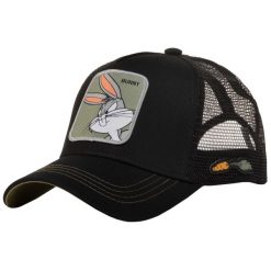Czapka z daszkiem Capslab Looney Tunes Bunny Bugs Trucker CL/LOO/1/BUN1. Czarne czapki z daszkiem Capslab, bez wzorów. Za 122.00 zł.