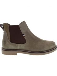 U.S. Polo Assn. Skórzane sztyblety w kolorze khaki rozmiar: 44. Brązowe sztyblety U.S. Polo Assn., bez wzorów, z materiału, bez obcasa, bez zapięcia. Za 280.95 zł.