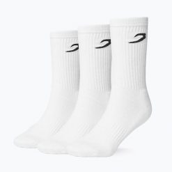 Skarpety męskie BOXRAW Crew 3. Białe skarpety BOXRAW, bez wzorów, z bawełny. Za 109.99 zł.