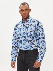 Tommy Hilfiger Koszula MW0MW33824 Niebieski Regular Fit. Niebieskie koszule Tommy Hilfiger, m, bez wzorów, z bawełny, bez kołnierzyka, bez ramiączek. Za 239.99 zł.