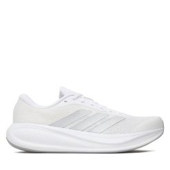 Buty do biegania adidas. Białe buty do biegania Adidas, bez wzorów, bez zapięcia, do biegania. Za 219.99 zł.