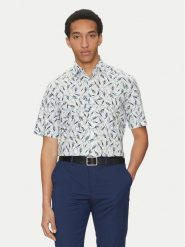 BOSS Koszula H-Joe 50539145 Niebieski Regular Fit. Niebieskie koszule Boss, m, bez wzorów, z bawełny, bez kołnierzyka, bez ramiączek. Za 399.99 zł.