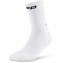 Męskie krótkie skarpety kompresyjne sportowe Core Run do połowy łydki CEP. Niebieskie odzież kompresyjna CEP, bez wzorów, z elastanu. Za 69.00 zł.