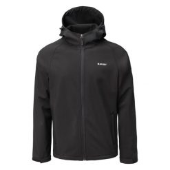 Kurtka softshell z kapturem Hi-Tec Neti II. Czarne kurtki Hi-tec, m, bez wzorów, z elastanu, z kapturem. Za 195.60 zł.