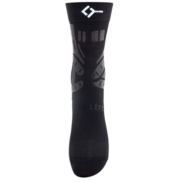 Skarpetki Floky Floky Z Wspornikiem Kostki, Lewe Dorosłych. Czarne skarpetki sportowe FLOKY, bez wzorów, z materiału. Za 232.99 zł.