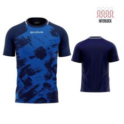 Koszulka sportowa Givova Art Interlock Royal-blue 2xl. Niebieskie t-shirty sportowe Givova, bez wzorów, z dzianiny, bez ramiączek, na fitness i siłownię. Za 60.95 zł.