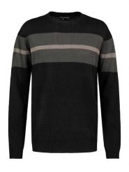 Urban Surface Sweter w kolorze czarno-szarym rozmiar: L. Czarne swetry nierozpinane Urban Surface, l, bez wzorów, ze splotem, bez kołnierzyka, bez ramiączek. Za 70.24 zł.