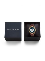 Daniel Wellington Zegarek Iconic Chronograph St Mawes Arctic Panda DW00100875 Brązowy. Brązowe, analogowe zegarki Daniel Wellington. Za 1,179.00 zł.