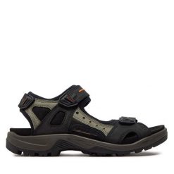 Sandały ECCO. Czarne sandały ecco, bez zapięcia. Za 449.99 zł.