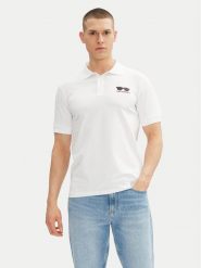 KARL LAGERFELD Polo 745400 552235 Biały Slim Fit. Białe koszulki polo KARL LAGERFELD, m, bez wzorów, z bawełny, bez kołnierzyka, bez ramiączek. Za 299.99 zł.