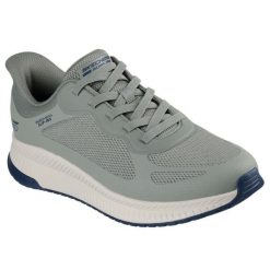 Męskie Sneakers Skechers Bobs Squad 4. Szare buty trekkingowe Skechers, bez wzorów, z kauczuku, bez zapięcia. Za 490.00 zł.
