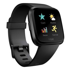 Zegarek sportowy Versa. Czarne zegarki FITBIT. Za 799.99 zł.