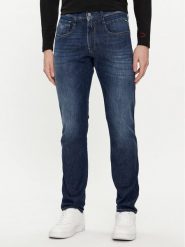 Replay Jeansy M914J.000.785 Granatowy Slim Fit. Niebieskie jeansy Replay, m. Za 399.99 zł.