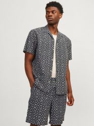 Jack & Jones Koszula "Luke" w kolorze granatowo-białym rozmiar: S. Niebieskie koszule Jack & Jones, s, bez wzorów, z bawełny, bez kołnierzyka, bez ramiączek. Za 52.67 zł.