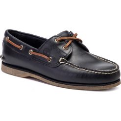 Mokasyny TIMBERLAND - Classic Boat 2 Eye TB0A232M403 Navy Full Grain. Niebieskie mokasyny marki Timberland, bez wzorów, ze skóry. Za 629.99 zł.