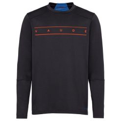 Koszulka z długim rękawem VAUDE Qimsa. Czarne bluzki z długim rękawem Vaude, bez wzorów, bez kołnierzyka, bez ramiączek. W wyprzedaży za 270.90 zł.