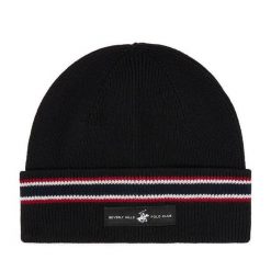 Czapka Beverly Hills Polo Club. Czarne czapki zimowe Beverly Hills Polo Club, bez wzorów. Za 69.99 zł.