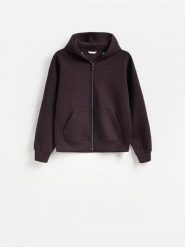 Bluza z kapturem - brązowy. Brązowe bluzy z kapturem Reserved, l, bez wzorów, z bawełny, z kapturem. Za 149.99 zł.