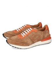 MELVIN & HAMILTON Skórzane sneakersy "Rocco 1" w kolorze jasnobrązowo-pomarańczowym rozmiar: 42. Brązowe buty sportowe casual Melvin & Hamilton, bez wzorów, bez zapięcia. Za 491.99 zł.