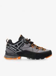Buty podejściowe męskie AKU Rock DFS II GTX. Szare buty turystyczne Aku, bez wzorów, z gore-texu, bez zapięcia, wspinaczkowe, gore-tex. Za 930.59 zł.