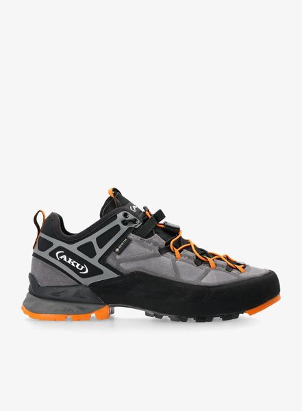 Buty podejściowe męskie AKU Rock DFS II GTX. Szare buty turystyczne Aku, bez wzorów, z gore-texu, bez zapięcia, wspinaczkowe, gore-tex. Za 930.59 zł.