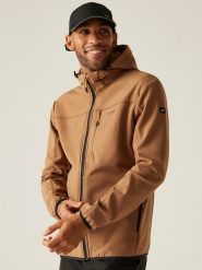 Regatta Kurtka softshellowa "Ossek" w kolorze jasnobrązowym rozmiar: L. Brązowe kurtki outdoor i hardshell Regatta, l, bez wzorów, bez kaptura. Za 152.62 zł.