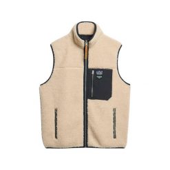 Polar Superdry Vintage Retro Fleece. Brązowe bluzy z polaru Superdry, m, bez wzorów, z polaru, bez kaptura. Za 404.20 zł.