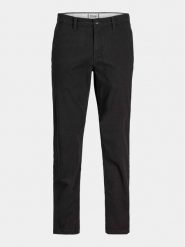 Jack&Jones Chinosy Dave 12212930 Czarny Regular Fit. Czarne eleganckie spodnie Jack&Jones, m, z bawełny. Za 109.99 zł.