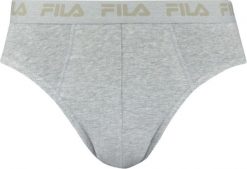 Slipy męskie Fila 1 szt. szare - bawełna z elastanem. Szare slipki 661, m, bez wzorów, z bawełny. Za 54.95 zł.