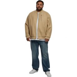Kurtka Urban Classics. Brązowe kurtki Urban Classics, l, bez wzorów, z materiału, bez kaptura. Za 282.00 zł.