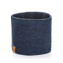 Zestaw zimowy Brødrene czapka komin rękawiczki 103154 granatowy. Niebieskie rękawiczki bez wzorów, z materiału. Za 119.99 zł.