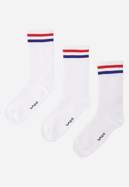 Białe 3-pack Skarpety Długie z Bawełną Cani. Białe skarpety Born2be, bez wzorów, z bawełny. Za 29.99 zł.