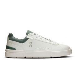 ON THE ROGER Advantage White | Olive Sneakersy męskie. Białe buty sportowe casual On, bez wzorów, bez zapięcia. Za 599.99 zł.