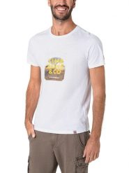 Timezone Koszulka "Photoprint" w kolorze białym rozmiar: XXL. Białe bezrękawniki Timezone, xxl, bez wzorów, bez kołnierzyka, bez ramiączek. Za 39.99 zł.