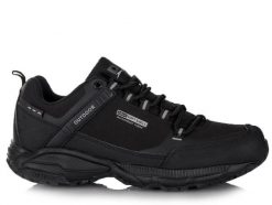 Buty męskie turystyczne trekkingowe DK PREDATOR BLK SOFTSHELL. Czarne buty turystyczne DK, na jesień, bez wzorów, z gumy, bez zapięcia, trekkingowe. Za 159.00 zł.
