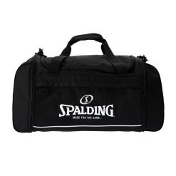 Torba sportowa Spalding Team Medium. Czarne torby na ramię Spalding, bez wzorów, na ramię, z nadrukiem, bez dodatków. Za 304.55 zł.