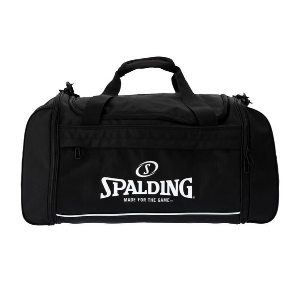 Torba sportowa Spalding Team Medium. Czarne torby na ramię Spalding, bez wzorów, na ramię, z nadrukiem, bez dodatków. Za 304.55 zł.