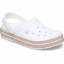 Chodaki Klapki Unisex Crocband 11016 Clog 36-37. Białe klapki Crocs, z materiału. Za 289.99 zł.