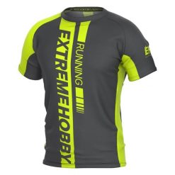 Koszulka biegowa męska z krótkim rękawem EXTREME HOBBY DRAFT. Zielone odzież kompresyjna EXTREME HOBBY, m, bez wzorów, z elastanu, do biegania. Za 149.00 zł.